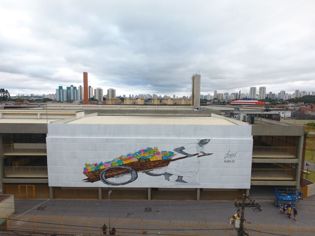 Mural do artista Obgá | Foto: Valmir Rodrigues